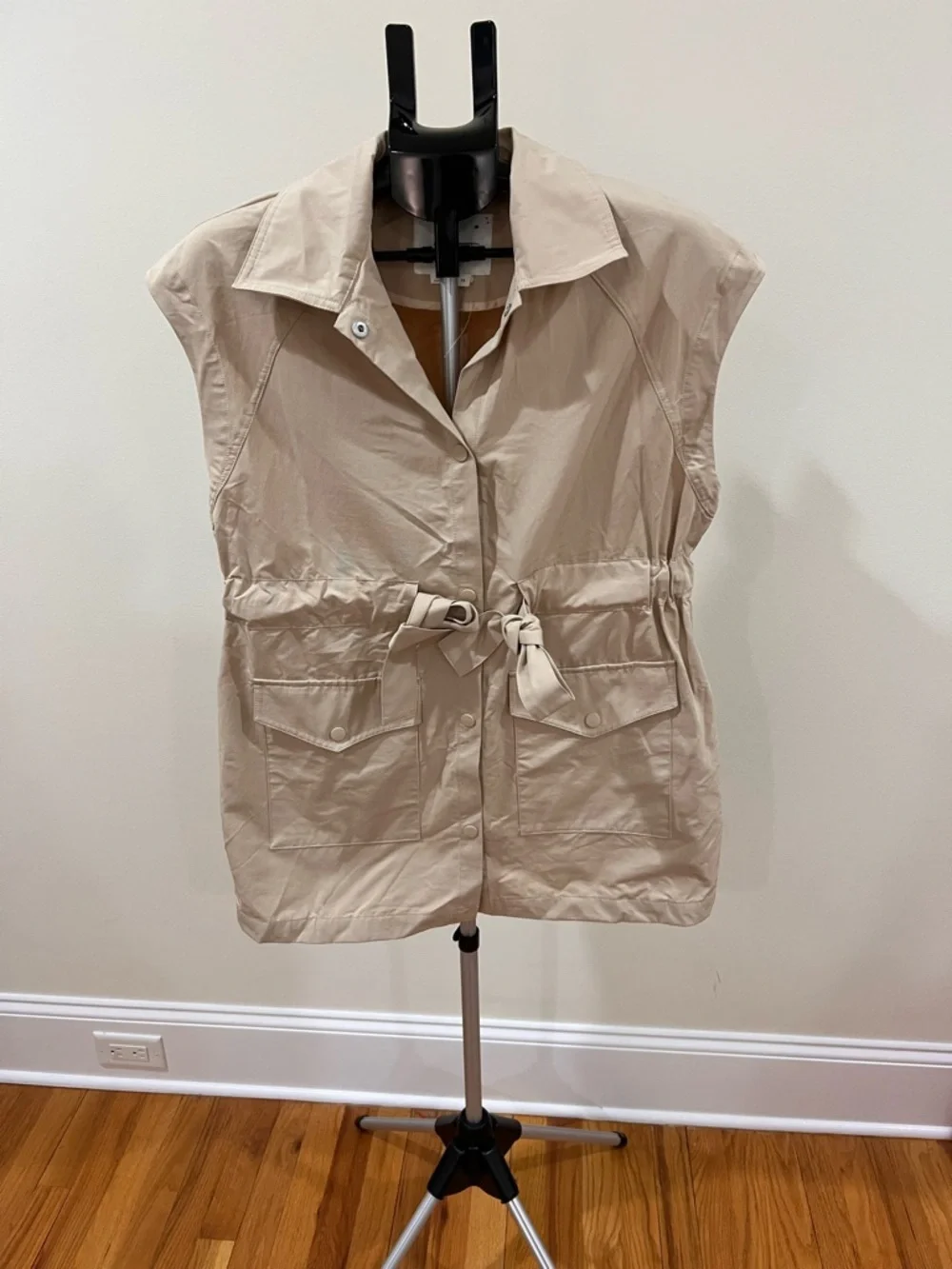Anthropologie Sleeveless Beige Utility Vest - Picture 4 of 5